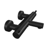 Xenz Duero Robinet de baignoire 27.1cm thermostatique avec inverseur noir mat SW105556