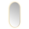 Hotbath &MORE Spiegel Oval - 50x100cm - direct en indirect LED - spiegelverwarming - dimbaar - met afstandsbediening - geborsteld RVS 316 SW1245620