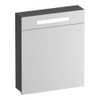 BRAUER Promise armoire de toilette - 60x70x15cm -- avec éclairage 1 porte de miroir à charnière à gauche Timber Grey SW1203722