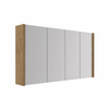FugaFlow Eccelente Arredo Armoire de toilette - 140x63x16cm - avec panneaux latéraux - Chêne naturel SW1565536