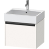 Duravit Ketho.2 Wastafelonderbouwkast - met 1 lade - 58.4x46x44cm - met greep antraciet - wit supermat SW772900