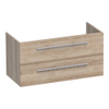 Saniclass Exclusive Line onderkast 99x45.5x50cm hangend met 2 softclose lades MFC Legno Calore SW30757 Saniclass Exclusive Line onderkast 99x45.5x50cm hangend met 2 softclose lades MFC Legno Calore SW30757