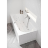 Riho Easypool 3.1 Carolina baignoire balnéo 190x80cm droite hydro 6+4+2 aéro 11 haut-parleur couleur commande tactile incluant pieds et bonde blanc SW699374