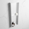 Mondiaz Easy nis 29.5x149.5x8cm voor Inbouw/opbouw 2 open vakken Solid surface Talc/Talc SW643821