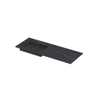 INK Post wastafel - 120x45x1cm - 1 wasbak links - 0 kraangaten - keramiek Lauren black mat SW693338