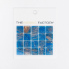 SAMPLE The Mosaic Factory Amsterdam carreau mosaïque 2x2x0.4cm pour mur et sol pour intérieur et extérieur carré Verre Bleu SW861902