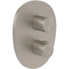 Villeroy & Boch Antao Mitigeur thermostatique encastré avec vanne d'arrêt - Nickel brossé mat (inox) SW974268