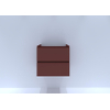 H&R Badmeubelen Infinity Wastafelonderkast - 60x44.8x55cm - 2 lades - greeploos - terra mat SW872604