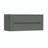 H&R Badmeubelen Juice Meuble sous lavabo - 120x45x50cm - angles arrondis - 2 tiroirs - poignée intégrée - Petrol mat SW1489815