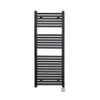 Sanicare Lumara Radiateur electrique - 120x50cm - 750W - thermostat argente - en bas à droite - wifi - aluminium - noir mat SW1581496