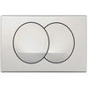 Geberit Delta20 bedieningsplaat, 2-toets spoeling frontbediening voor 24.6x16.4cm wit SW419028 Geberit Delta20 bedieningsplaat, 2-toets spoeling frontbediening voor 24.6x16.4cm wit SW419028
