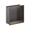 Crosswater Douche Nis - 30.5x30.5cm - LED-lichtstrip - slate gunmetal (antraciet) SW1176209