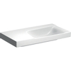 Geberit Xeno2 lavabo 90x48x14cm sans trou de robinetterie sans trop-plein tablette à gauche KeraTect blanc SW417425