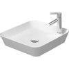 Duravit Cape cod opzetwastafel 46x46 cm. met 1 kraangat wit 0293443 Duravit Cape cod opzetwastafel 46x46 cm. met 1 kraangat wit 0293443
