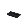 INK Pitch wastafel - 80x45x9cm - 1 wasbak - 0 kraangaten - drain keramiek Lauren black mat SW693268