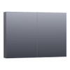 Saniclass Plain Spiegelkast 99x70x15cm Hoogglans Grijs SW392984 Saniclass Plain Spiegelkast 99x70x15cm Hoogglans Grijs SW392984
