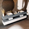 Mondiaz TOP 30 Vrijhangend Topblad - 230x30x12cm - geschikt voor waskom - Solid surface - Plata SW1022918