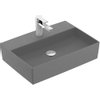 Villeroy & Boch Memento 2.0 opzetwastafel 1 kraangat 60x42cm zonder overloop concrete beton look SW106561 Villeroy & Boch Memento 2.0 opzetwastafel 1 kraangat 60x42cm zonder overloop concrete beton look SW106561