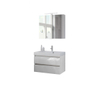 Bruynzeel Palitano badmeubelset 80x56.5x46cm spiegelkast glans wit SW112889 Bruynzeel Palitano badmeubelset 80x56.5x46cm spiegelkast glans wit SW112889