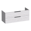 BRAUER Elevate meuble sous-lavabo 120 sans poignées posées 2 tiroirs softclose et 1 découpe pour siphon - Forest Seashell SW1200044