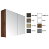 Sanicare Qlassics spiegelkast spiegelkast 120x60x15cm met verlichting bovenkant LED - cold white belluno-eiken SW536875 Sanicare Qlassics spiegelkast spiegelkast 120x60x15cm met verlichting bovenkant LED - cold white belluno-eiken SW536875