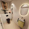 MONDIAZ TURE-DLUX Meuble toilette - 40cm - Oro - EDEN - vasque Ostra - position centrale - sans trou de robinet SW1104966