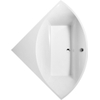 Villeroy en Boch Squaro hoekbad 145x145cm quaryl met poten wit 0940002 Villeroy en Boch Squaro hoekbad 145x145cm quaryl met poten wit 0940002