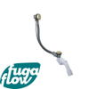 FugaFlow Eccelente Anta Badafvoercombinatie - draaibediening - geborsteld messing PVD - Black Friday - SW1123881