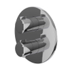 IVY Pact Partie apparente - pour robinet thermostatique encastré - inverseur d'arrêt 2 voies - rosace ronde - Chrome SW1030971