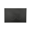 FugaFlow Eccelente Press Plaque de déclenchement DualFlush pour bâti-support Geberit UP320 ABS Rond Noir mat SW999917