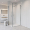 Fortifura Galeria Cabine de douche - 90x100cm - profilé - verre de sécurité - anti-calcaire - Chrome SW1224943