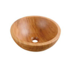 Saniclass Pesca Bamboo Waskom - 35x35x13.5cm - rond - Bamboe hout - SW522620