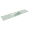 Mondiaz BIG small Greey solid surface inbouw wastafel 190cm midden SW434386 Mondiaz BIG small Greey solid surface inbouw wastafel 190cm midden SW434386