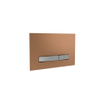 Plaque de commande QeramiQ Push Metal Thin - 25x16cm - pour réservoir encastré Geberit UP320 - double chasse - cuivre brossé SW1236539