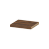 INK 35d étagère murale - 40x35x3.5cm - bord avant chanfreiné - pour niche - MFC Noyer SW493412