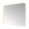 Hotbath &MORE Spiegel - 100x80cm - direct en indirect LED - color changing - spiegelverwarming - met afstandsbediening - mat wit SW1246076