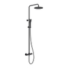 MAY thermostatische regendoucheset opbouw – Ø25 cm hoofddouche – 3-standen handdouche – metalen doucheslang – mat zwart SW1224665