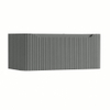 H&R Badmeubelen Juice Wastafelonderkast - 100x45x40cm - afgeronde hoeken - 3D-front - 1 lade - geïntegreerde greep - petrol mat SW1259145