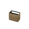 INK Wastafelonderkast - 80x45x65cm - 2 lades - push to open - met rechte opdekfronten - MFC - Naturel eiken SW352525