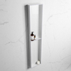 Mondiaz Easy nis 29.5x89.5x8cm voor Inbouw/opbouw 2 open vakken Solid surface Talc/Cale SW643800