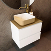Mondiaz TOP 23 Topblad - 60x23.5x0.9cm - geschikt voor afdekplaat - Solid surface - Oro SW1019998