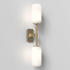 Astro Tacoma Twin Applique/Plafonnier - 230V - IP44 - cylindre - verre blanc - laiton (or) SW1569672