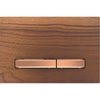 Geberit Sigma50 bedieningsplaat - 2-toets spoeling - vierkant - rood goud/Amerikaans - dualflush - rood goud amerikaans noten (hout) SW420846