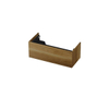 INK Wastafelonderkast - 100x45x37.6cm - 1 lade - push to open - met recht opdekfront - Eiken - ash grey SW439302
