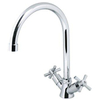 Plieger cross robinet de cuisine 1 trou deux boutons chrome SW438842 Plieger cross robinet de cuisine 1 trou deux boutons chrome SW438842
