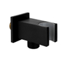 Best Design RVS Nero Stool opsteek muuraansluiting mat zwart SW280435
