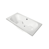 Xenz Tanga Baignoire duo - 180x90x51 - bonde Centrale - acrylique - blanc SW103390