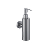 Fortifura Calvi zeepdispenser - wand - rond - PVD - geborsteld gunmetal (antraciet) SW1111571