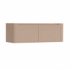 H&R Badmeubelen Juice Wastafelonderkast - 120x45x40cm - rechterhoek afgerond - 2 lades - geïntegreerde greep - peach SW1259977