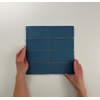 ÉCHANTILLON Terravito Galeno Carrelage mural - 7.5x15cm - 8.5mm - Rectangle - Bleu foncé mat SW736333